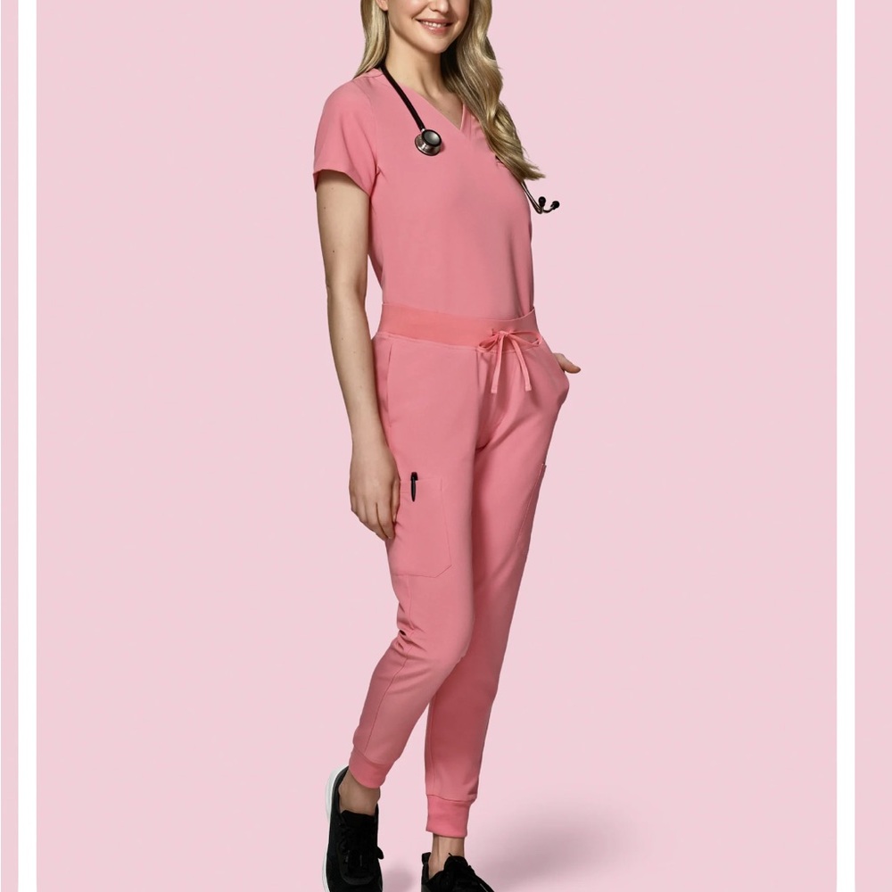 Mandala scrubs -color peony